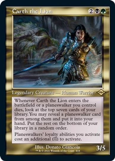 Carth the Lion (Retro Frame) (418) [Modern Horizons 2]