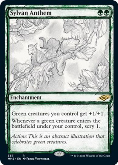 Sylvan Anthem (Showcase) (357) [Modern Horizons 2]