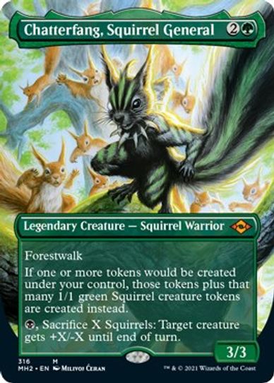 Chatterfang, Squirrel General (Borderless) (316) [Modern Horizons 2]