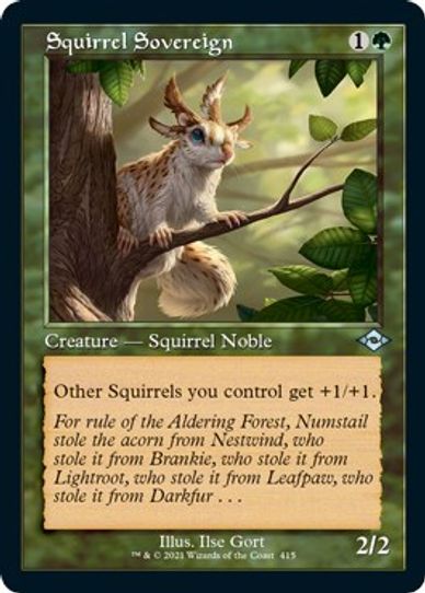 Squirrel Sovereign (Retro Frame) (415) [Modern Horizons 2]