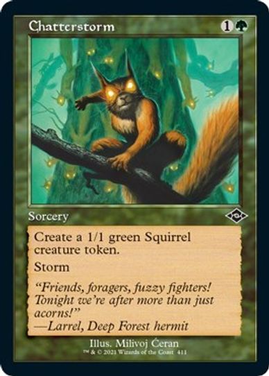 Chatterstorm (Retro Frame) (Foil Etched) (411) [Modern Horizons 2]