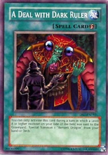 A Deal with Dark Ruler (DR1-EN192) [Dark Revelation Volume 1]