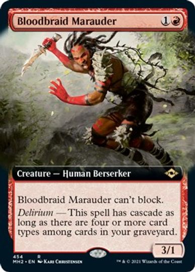 Bloodbraid Marauder (Extended Art) (454) [Modern Horizons 2]