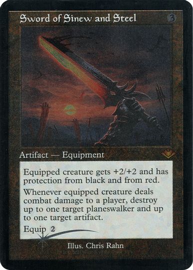 Sword of Sinew and Steel (Retro Frame) (Foil Etched) (31) [Modern Horizons]