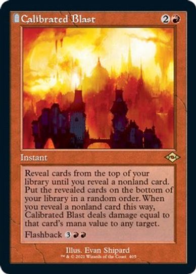 Calibrated Blast (Retro Frame) (Foil Etched) (405) [Modern Horizons 2]