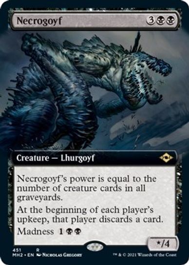 Necrogoyf (Extended Art) (451) [Modern Horizons 2]