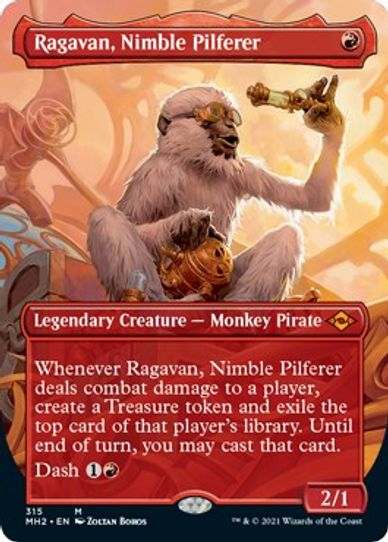 Ragavan, Nimble Pilferer (Borderless) (315) [Modern Horizons 2]