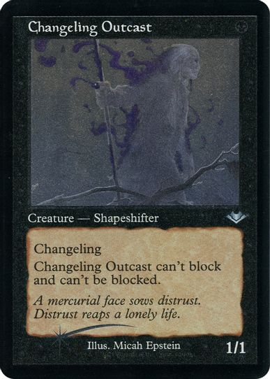 Changeling Outcast (Retro Frame) (Foil Etched) (12) [Modern Horizons]