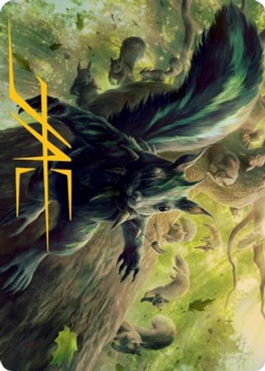 Chatterfang, Squirrel General Art Card () (Gold-Stamped Signature) (68) [Art Series: Modern Horizons 2]