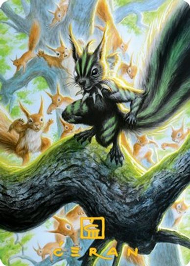 Chatterfang, Squirrel General Art Card () (Gold-Stamped Signature) (67) [Art Series: Modern Horizons 2]