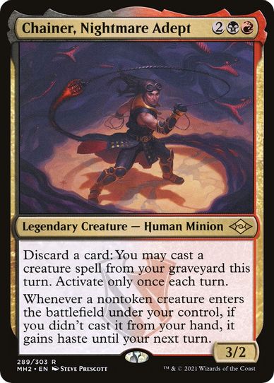 Chainer, Nightmare Adept (Foil Etched) (289) [Modern Horizons 2]