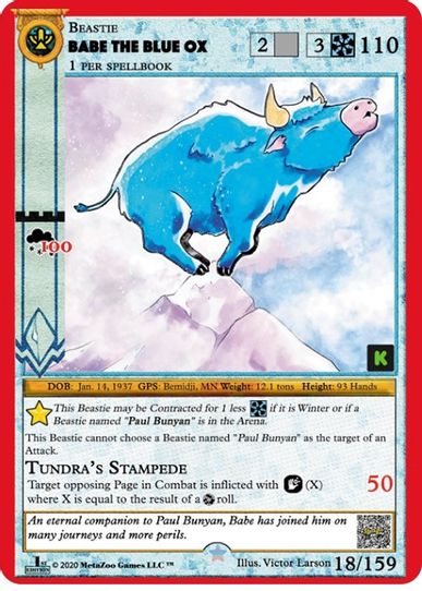 Babe The Blue Ox (18) [Cryptid Nation: Kickstarter Edition]