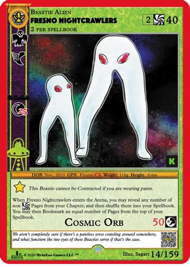 Fresno Nightcrawlers (14) [Cryptid Nation: Kickstarter Edition]