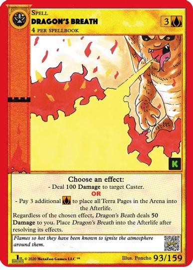 Dragon's Breath (93) [Cryptid Nation: Kickstarter Edition]