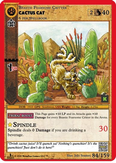 Cactus Cat (84) [Cryptid Nation: Kickstarter Edition]