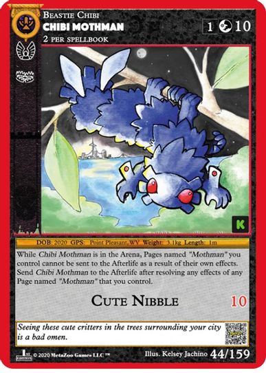 Chibi Mothman (44) [Cryptid Nation: Kickstarter Edition]