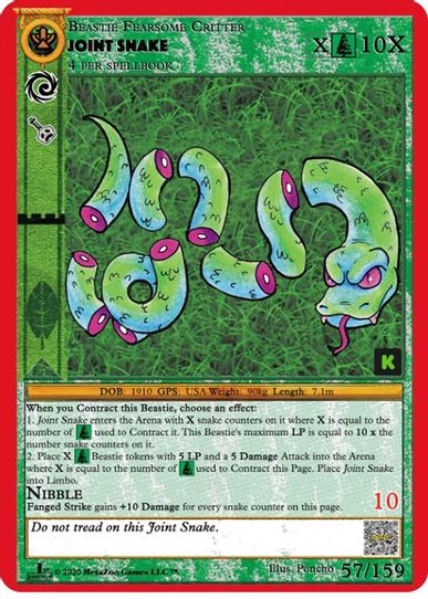 Joint Snake (57) [Cryptid Nation: Kickstarter Edition]