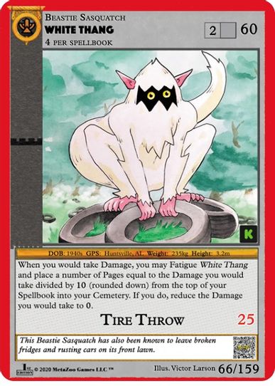 White Thang (66) [Cryptid Nation: Kickstarter Edition]