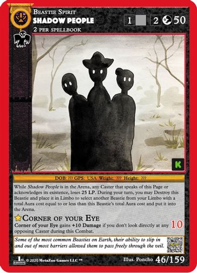 Shadow People (46) [Cryptid Nation: Kickstarter Edition]