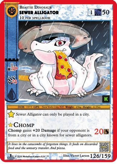 Sewer Alligator (126) [Cryptid Nation: Kickstarter Edition]