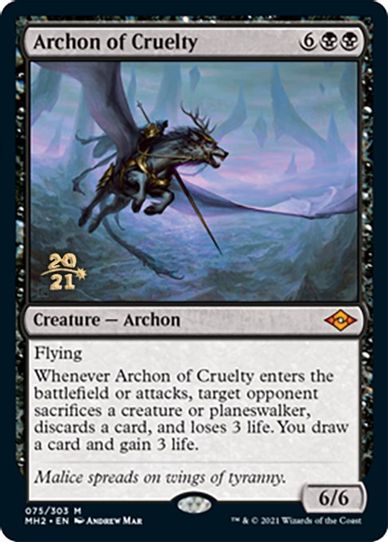 Archon of Cruelty (75) [Prerelease Cards]