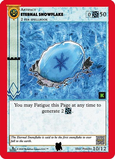 Eternal Snowflake (10) [Cryptid Nation: Kickstarter Edition Tribal Theme Decks]