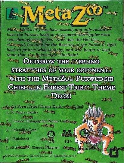 Pukwudgie Chieftain Tribal Theme Deck - Kickstarter Edition [Cryptid Nation: Kickstarter Edition Tribal Theme Decks]