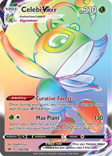 Celebi VMAX (Secret) (199/198) [Sword & Shield: Chilling Reign]
