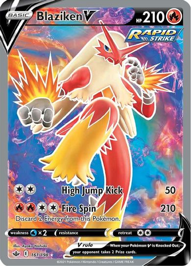 Blaziken V (Full Art) (161/198) [Sword & Shield: Chilling Reign]