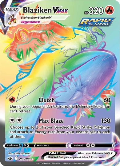 Blaziken VMAX (Secret) (200/198) [Sword & Shield: Chilling Reign]