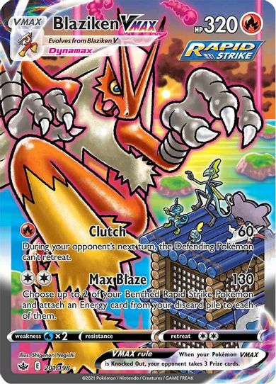 Blaziken VMAX (Alternate Art Secret) (201/198) [Sword & Shield: Chilling Reign]