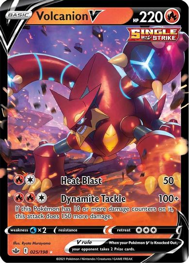 Volcanion V (025/198) [Sword & Shield: Chilling Reign]