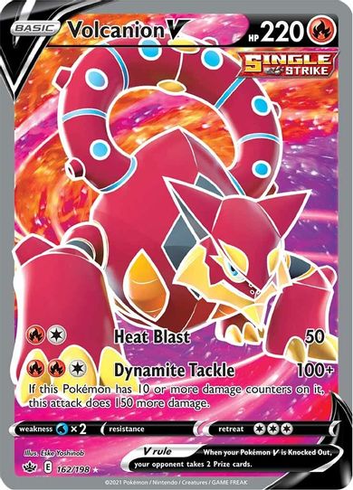 Volcanion V (Full Art) (162/198) [Sword & Shield: Chilling Reign]