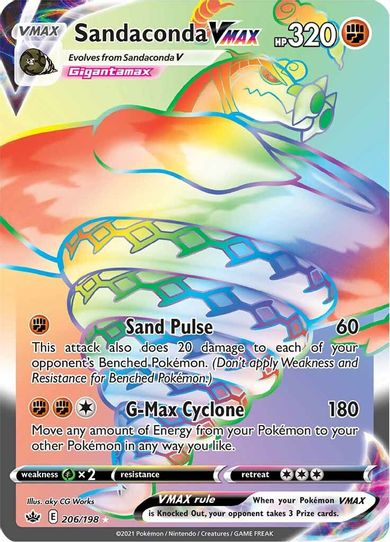 Sandaconda VMAX (Secret) (206/198) [Sword & Shield: Chilling Reign]