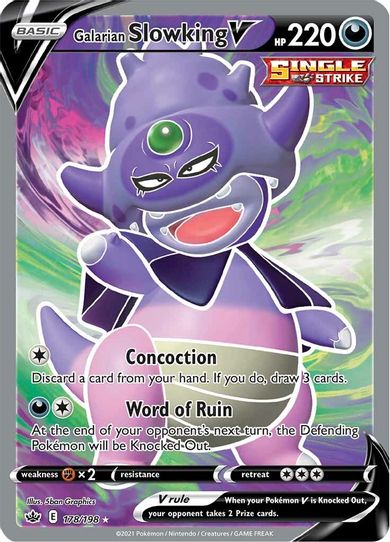 Galarian Slowking V (Full Art) (178/198) [Sword & Shield: Chilling Reign]
