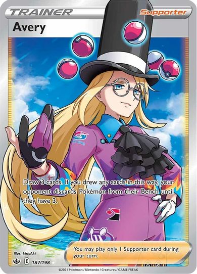 Avery (Full Art) (187/198) [Sword & Shield: Chilling Reign]