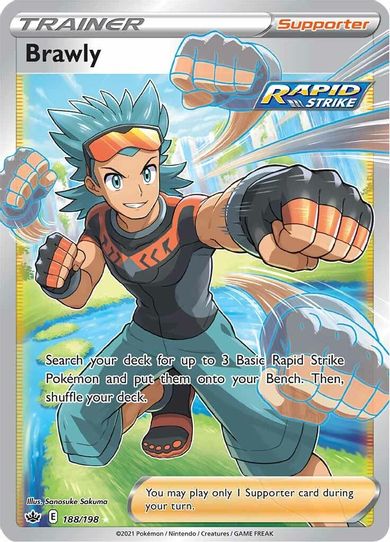 Brawly (Full Art) (188/198) [Sword & Shield: Chilling Reign]