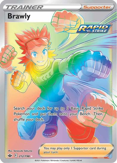 Brawly (Secret) (212/198) [Sword & Shield: Chilling Reign]