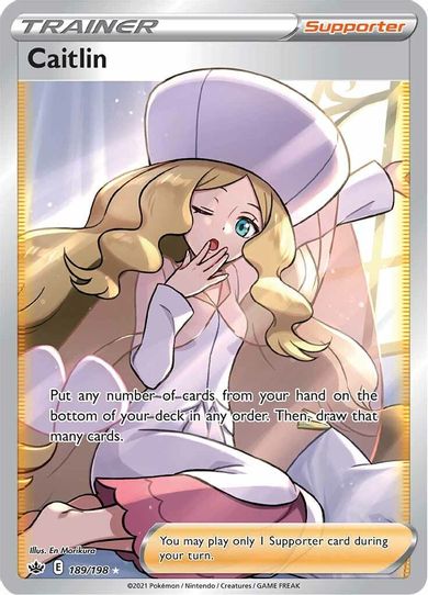 Caitlin (Full Art) (189/198) [Sword & Shield: Chilling Reign]