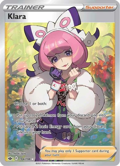 Klara (Full Art) (194/198) [Sword & Shield: Chilling Reign]