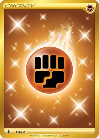 Fighting Energy (Secret) (233/198) [Sword & Shield: Chilling Reign]