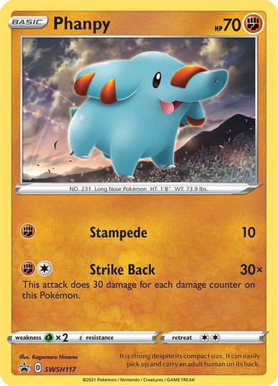 Phanpy SWSH117 (SWSH117) [SWSH: Sword & Shield Promo Cards]