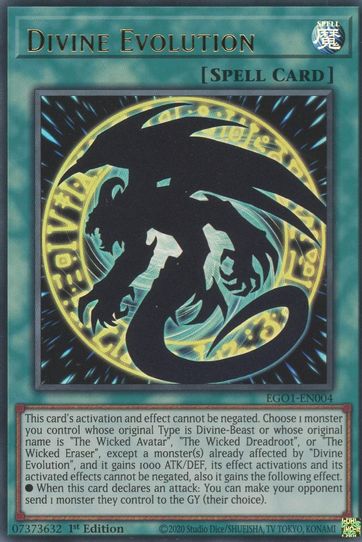 Divine Evolution (EGO1-EN004) [Egyptian God Deck: Obelisk the Tormentor]
