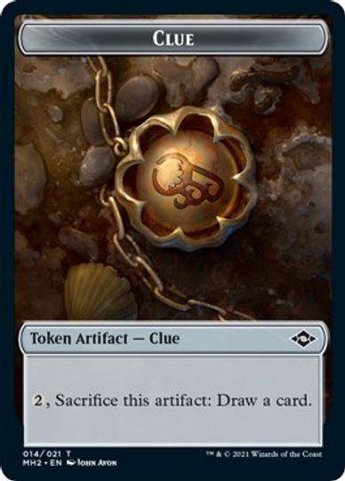 Clue // Thopter Double-sided Token [Modern Horizons 2]