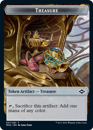 Treasure // Zombie Double-sided Token [Modern Horizons 2]