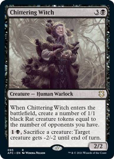 Chittering Witch (95) [Commander: Adventures in the Forgotten Realms]