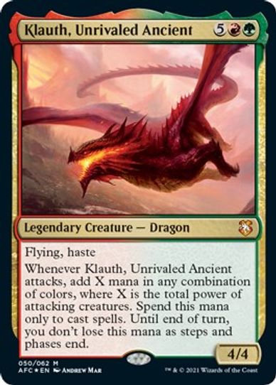 Klauth, Unrivaled Ancient (50) [Commander: Adventures in the Forgotten Realms]