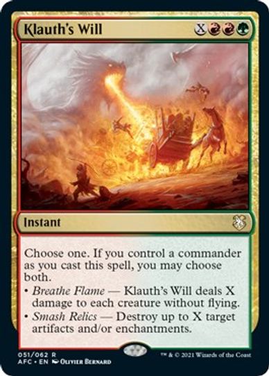 Klauth's Will (51) [Commander: Adventures in the Forgotten Realms]