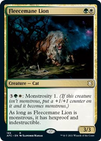Fleecemane Lion (185) [Commander: Adventures in the Forgotten Realms]