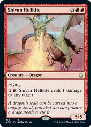 Shivan Hellkite (139) [Commander: Adventures in the Forgotten Realms]